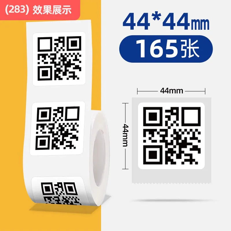 Niimbot B1/B21/B2Pro/B3S/B203/B31/B4 White Label Thermal Clothing Tags Price Food Adhesive Barcode Paper Waterproof Stickers