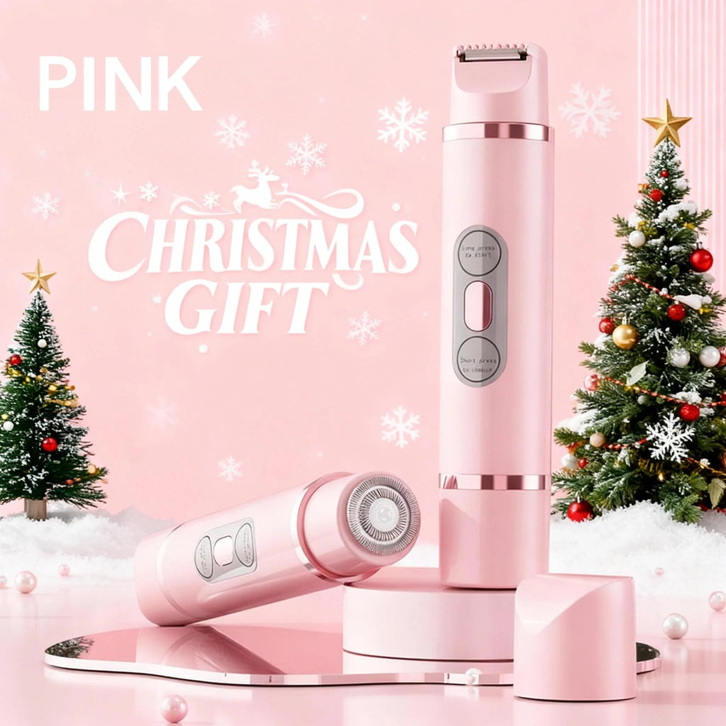2-in-1 Women's Electric Shaver Double Headed Bikini Slimming Device Women's Hair Trimmer Facial Hair Removal Device