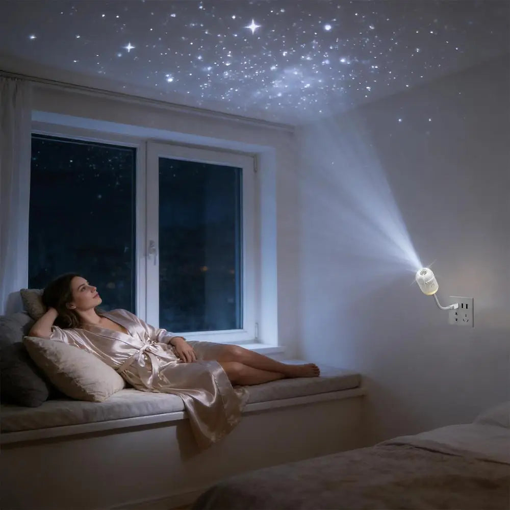 USB Car Atmosphere Projector Light Car Interior Ambient Light LED Starry Star Light Party Decor Romantic Saturn Galaxy Light