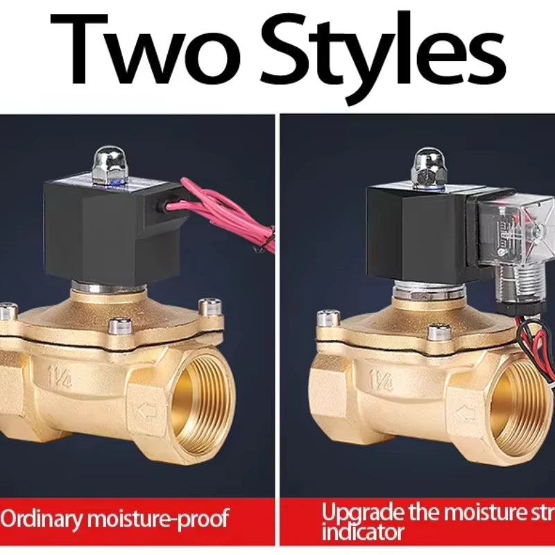 1/2 inch solenoid controlled stainless steel spherical pressure reducing valve with brass body