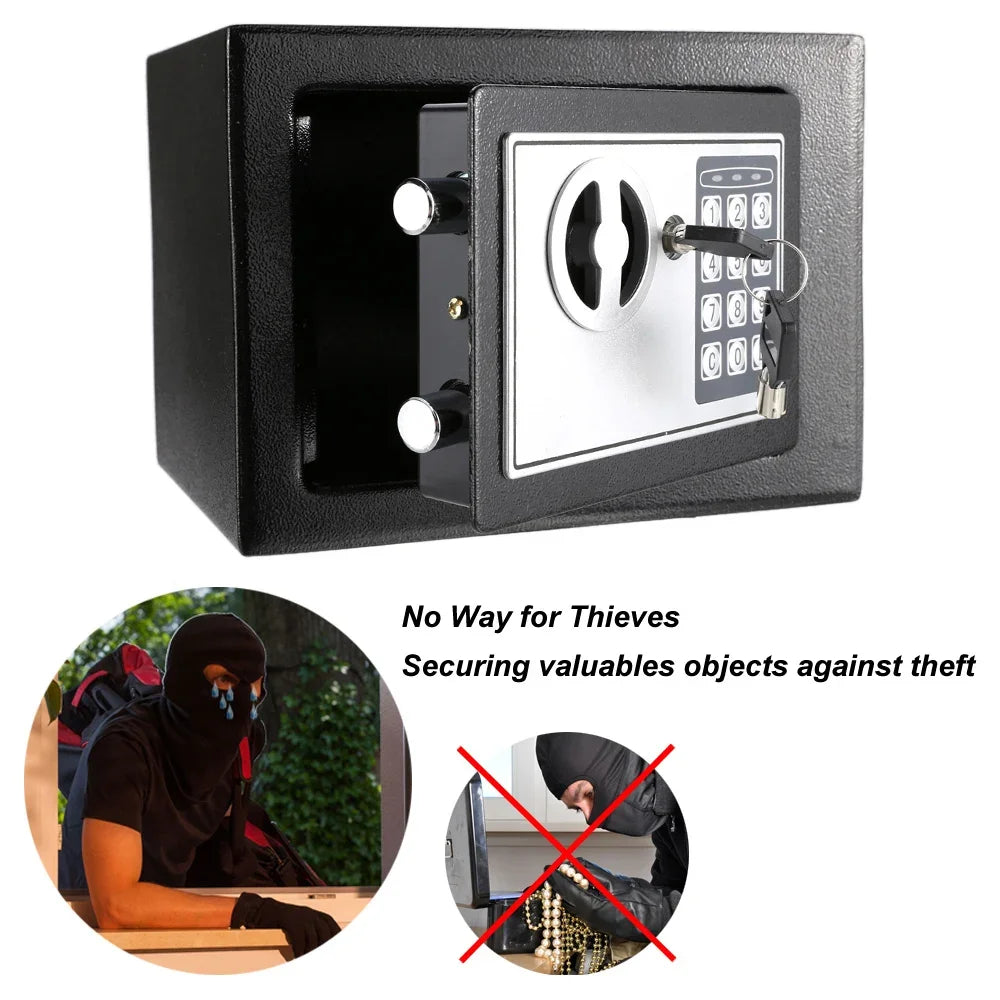 Electronic Keypad Digital Lock Security Safe Box All Steel for Home Office