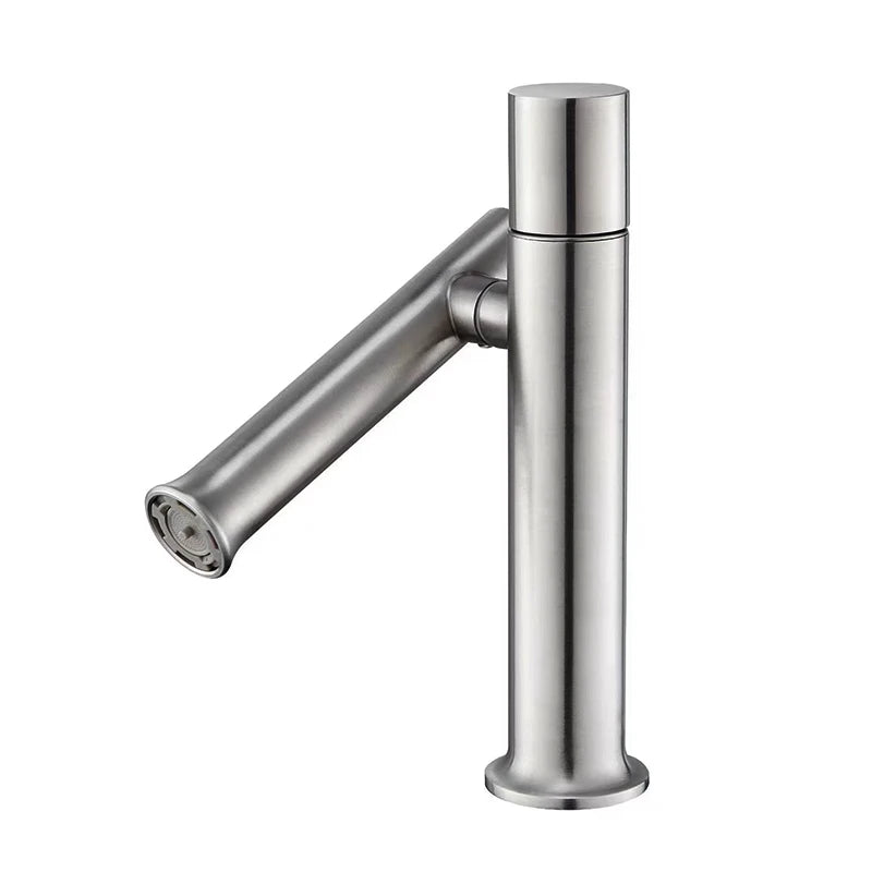 Bathroom Faucets Stainless Steel 304 Brushed Gold Basin Mixer Sink Faucet Gourmet Washbasin Tapware Hot Cold Water Tap Grey
