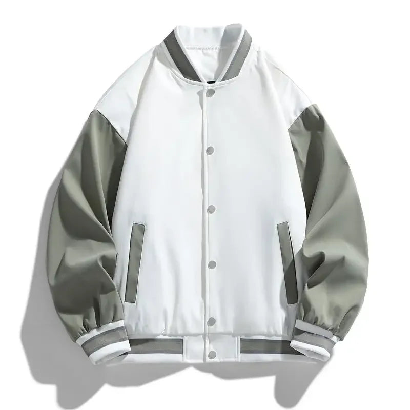 Plus Size 8XL 9XL 10XLMen Varsity Jackets Baseball Coat Stand Collar Long Sleeve Jackets Man Casual Outerwear Big Size Clothing