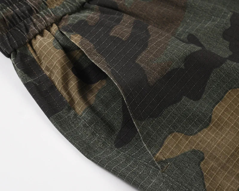 MAQVOB EU US Size High Quality Luxury Apparel Windproof Camouflage Shorts with Muti Pockets