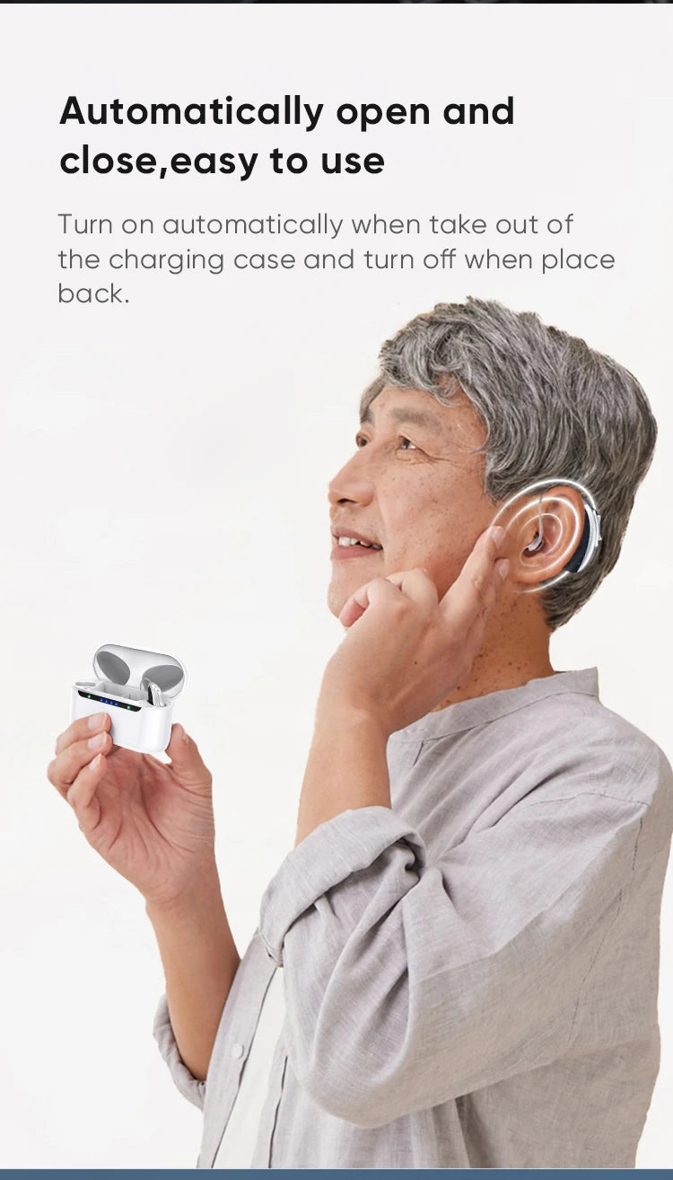 2026 Best Elderly Hearing Aid Rechargeable Deaf 30 channel program Mini Wireless Sound Amplifier Invisible Hearing Aids