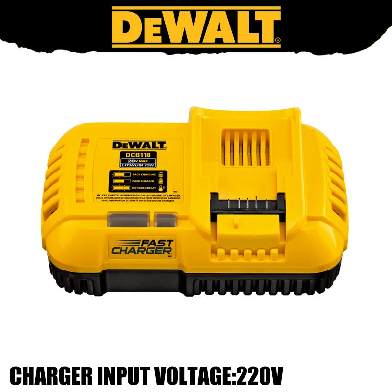 DEWALT DCB1102 DCB1104 DCB118 Battery Charger 12V/20V LED Indicator Universal Charger Tool Accessory Input Voltage 220V