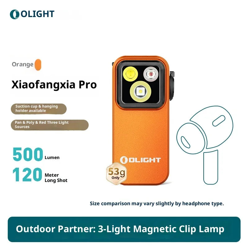 Olight Oclip Pro Outdoor Flashlight Portable Strong Light Camping Torch Long Range Rechargeable 500LM Aluminum Alloy Flashlight