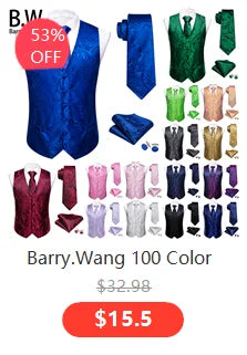 Barry.Wang Luxury Silk Mens Shirts Jacquard Floral Long Sleeve Formal Casual Breathable Male Blouses Wedding Business Prom Gift