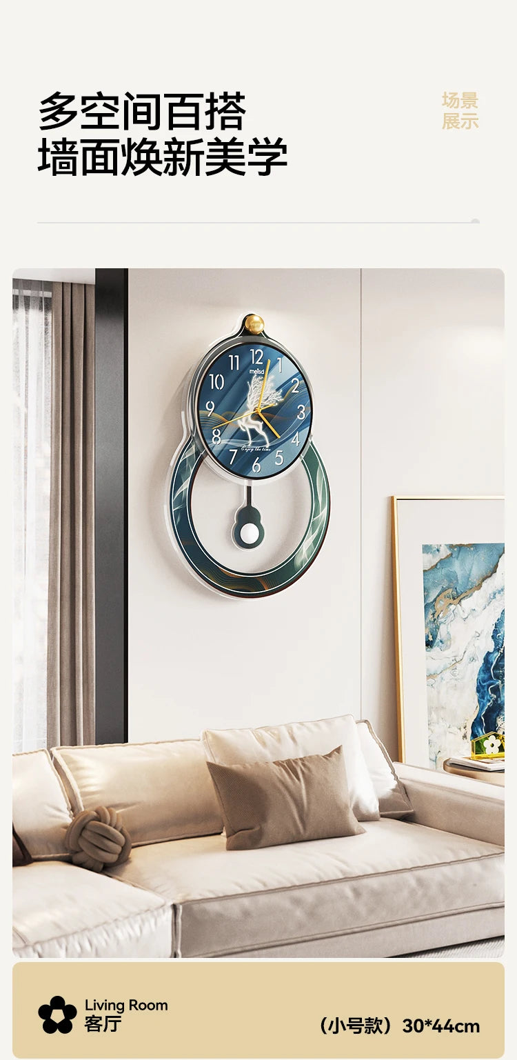 Kitchen Living Room Wall Clock Minimalist Design Unique Usa European Wall Clock Flowers Nordic Luxury Metal Horloge Decorarion