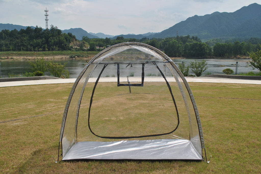 Weather Resistant Outdoor Clear Tent for Bike Trip Camping Picnic Winter Sports Transparent Fishing Shelter Garden 4 Season