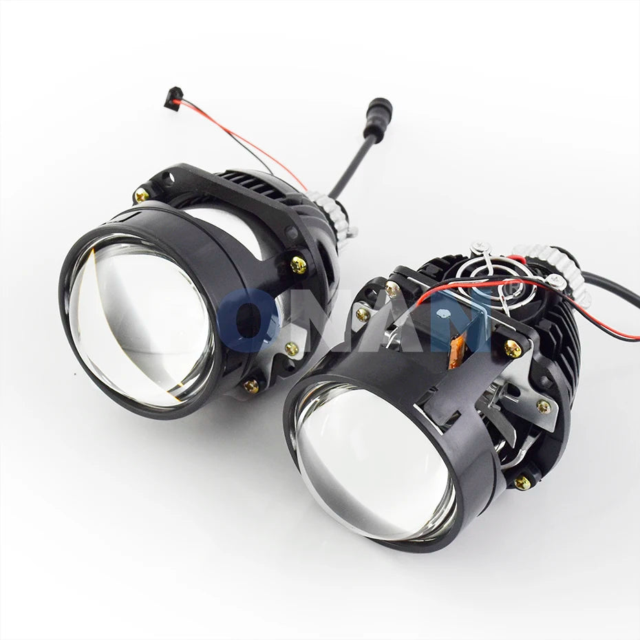 Ronan 2.5INCH 42W 6000K HD Bi-LED Projector Lens Dual LED Chips for H1 H4 H7 9005/9006 Socket Car Lossless Upgrade Retrofit