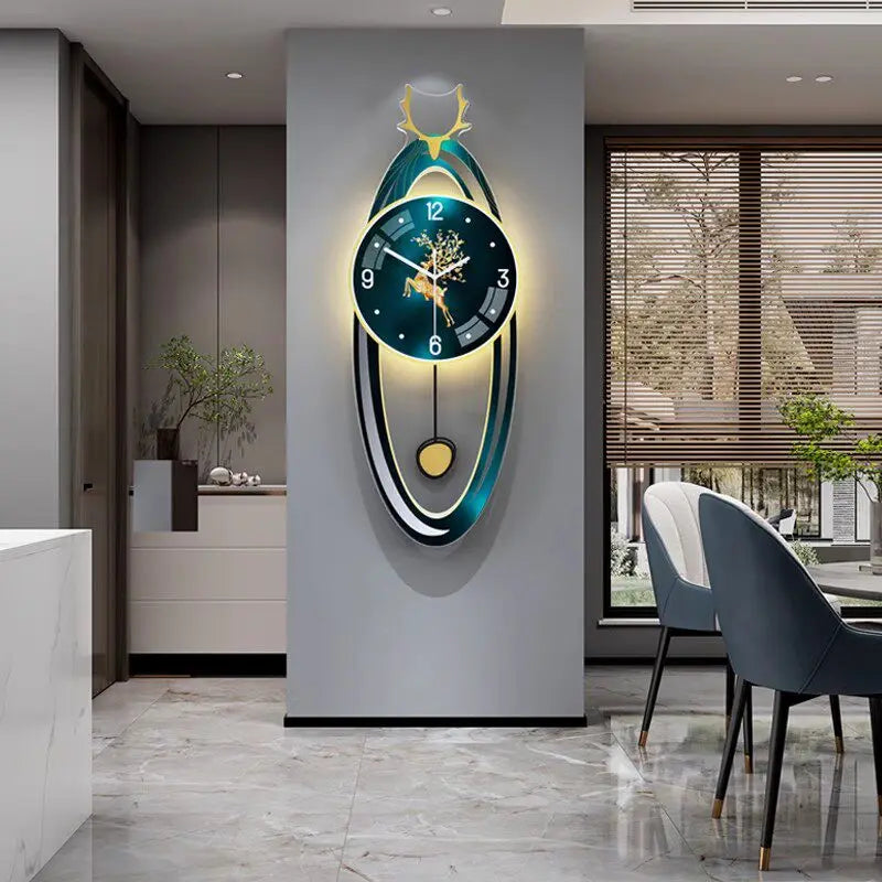 Digital Living Room Wall Clocks Modern Interior Aesthetic Design Wall Watch Xenomorph Creative Reloj De Pared Home Decoration
