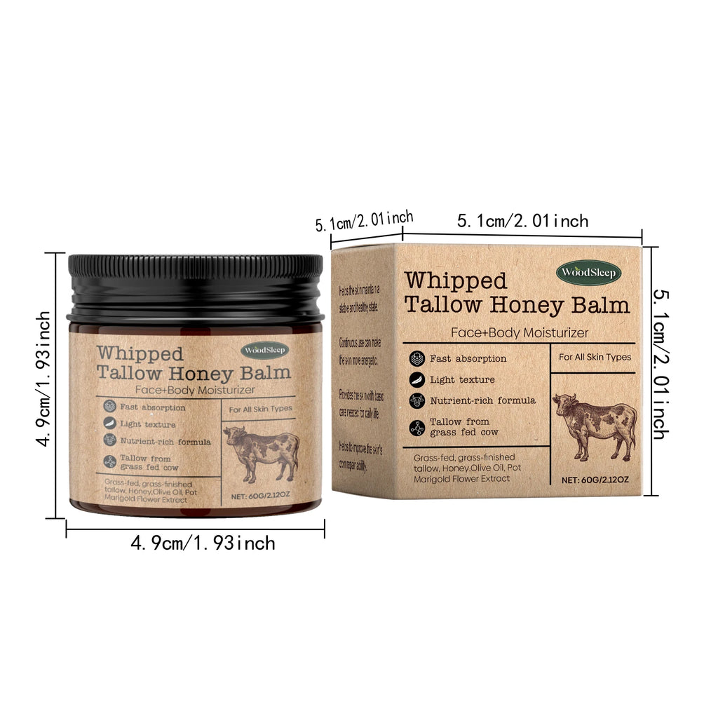 Whipped Beef Tallow Cream Face Body Moisturizer Reduce Wrinkle Increase Elasticity Skin Deep Nourishing Firming Anti Aging Cream