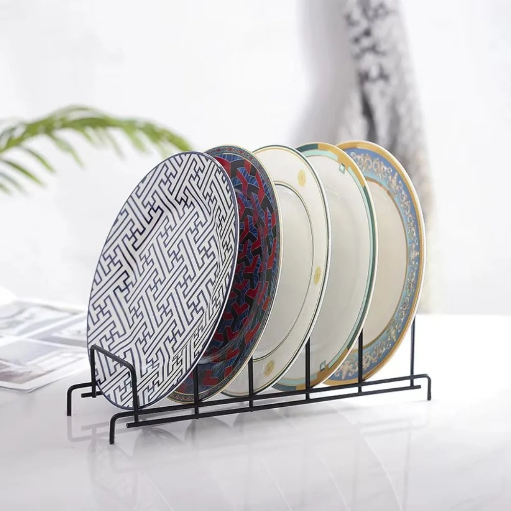 Minimalism Multi Layer Iron Art Rack Shelf Rust-Free Metal Kitchen Organizer Rack Multifunctional Pot Cover Rack Bowl Dish