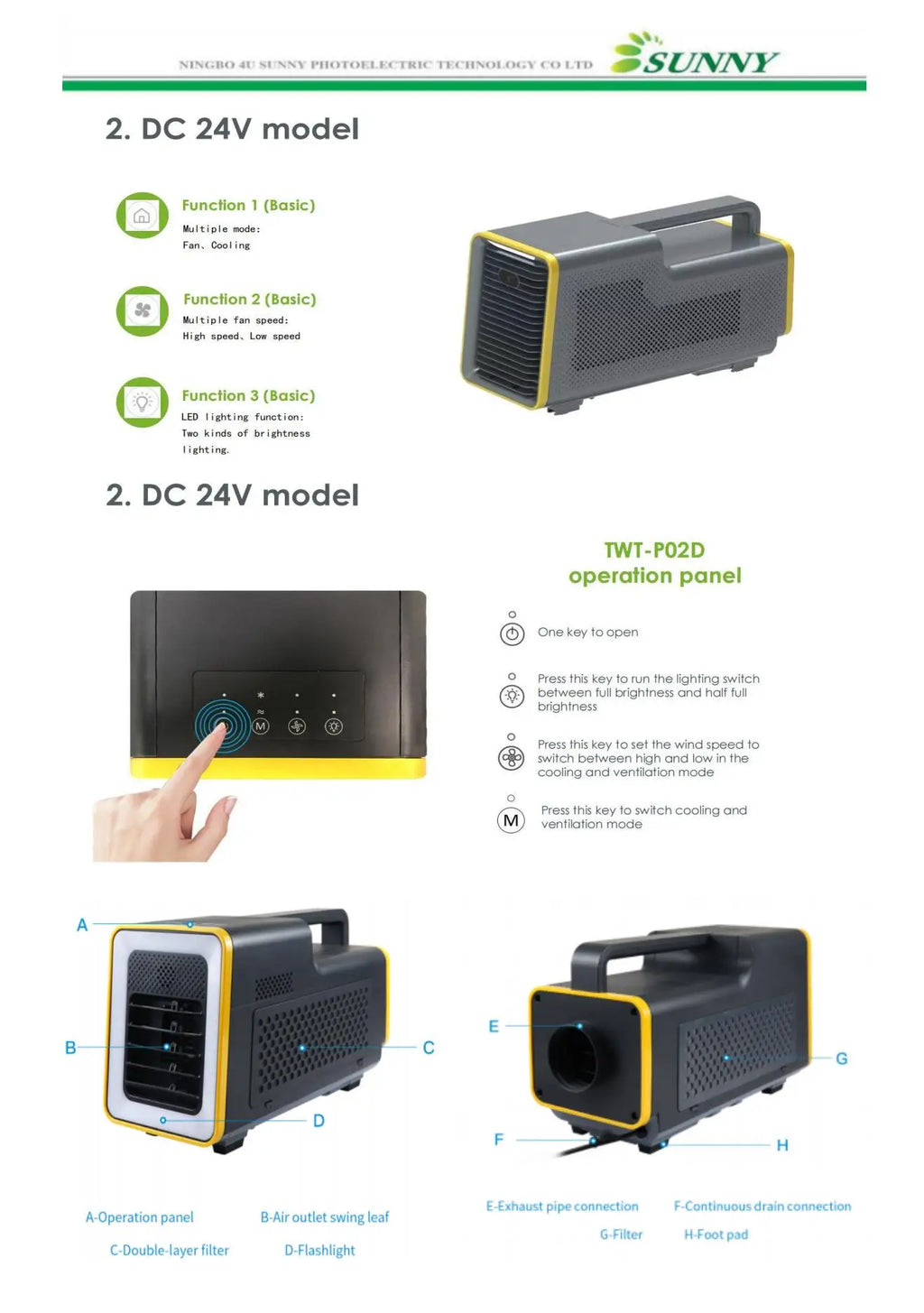 1500btu pet house and tent using portable mini air conditioner 12Volt 24Volt DC truck free installation air conditioning