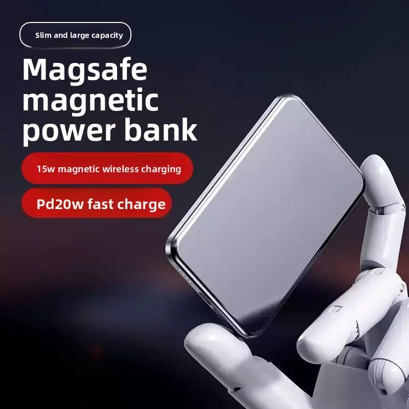 Taepiaai 20000mAh Magnetic Wireless Power Bank Ultra Thin Portable CCC Certified Super Fast Charging Pack for MagSafe for Iphone
