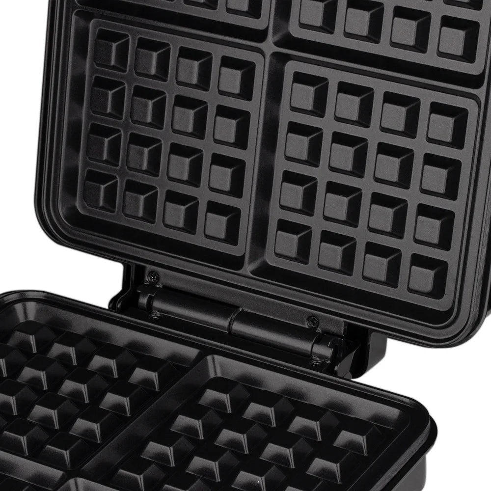 1500W Sandwich Maker Electric Waffle Makers 4 Pan Double Heating Non-Stick Egg Cake Oven Waffle Cake Machine for Kid's Snacks