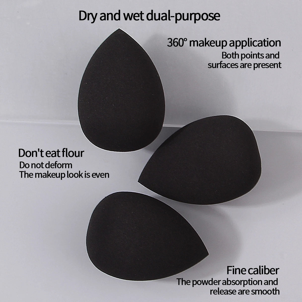 12-Piece Makeup Tool Set Ultra-Soft Puffs Beauty Sponges, Beauty Sponges. Specially Designed for Foundation and Concealer.