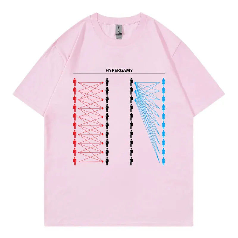 Hypergamy Meme Funny Dating Strategy T-shirts Men Women Fashion Casual Oversized T Shirt Summer 100%cotton Short Sleeve T-shirt