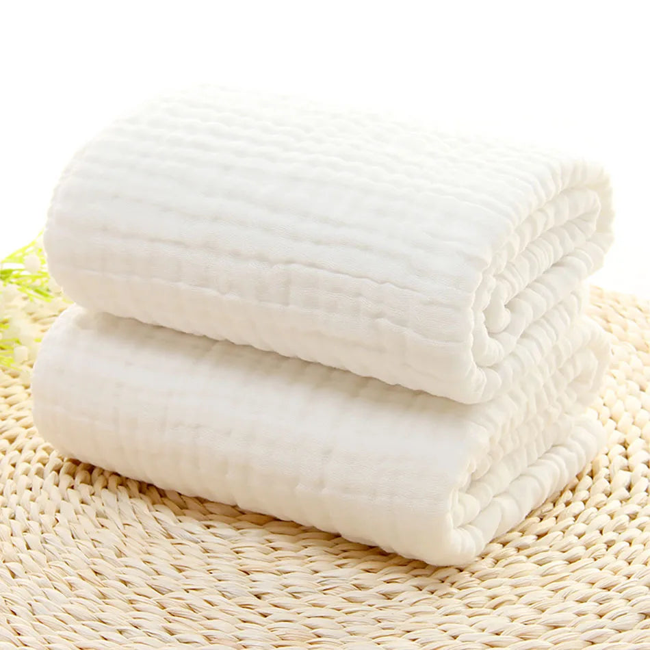 6 Layer Cotton Muslin Baby Blankets Thick Soft and Breathable Designed for Newborns Comfortable in Air Conditioned Environments