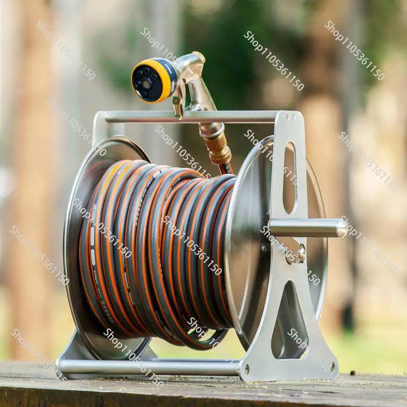 Water Pipe Storage Rack Pipe Reel Water Pipe Hose Water Rack Stainless Steel
