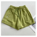 Women's Korean version of loose wide-leg drawstring A-line pants with a slim waist slim fit casual home versatile sports shorts