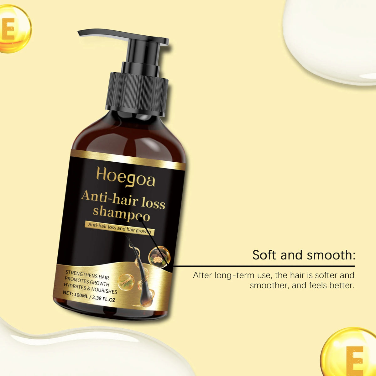 Ginseng Hair Shampoo Clean Scalp Improve Hair Quality Refreshing Oil Control Anti Dandruff Reduce Hair Loss Ginseng Shampoo