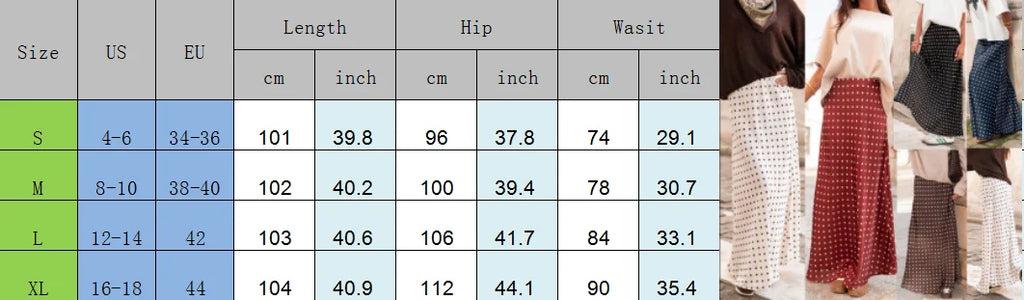 Women Polka Dot Maxi Skirt Elegant Bodycon A Line Flare Long Skirts Cute Dots Print Flowy Maxi Satin Skirt Vintage Streetwear