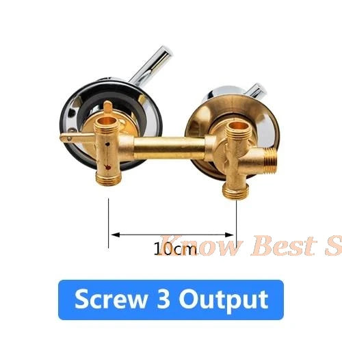 2/3/4/5 Ways Water Outlet Screw Thread Center Distance 10cm  Mixing Valve Brass Bathroom Shower Mixer Faucet Tap Cabin