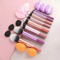 8pcs Makeup Brush Kit Soft Synthetic Hair Make Up Brushes Foundation Blush Eyeshadow Cosmetic Makeup Tools foundation brush