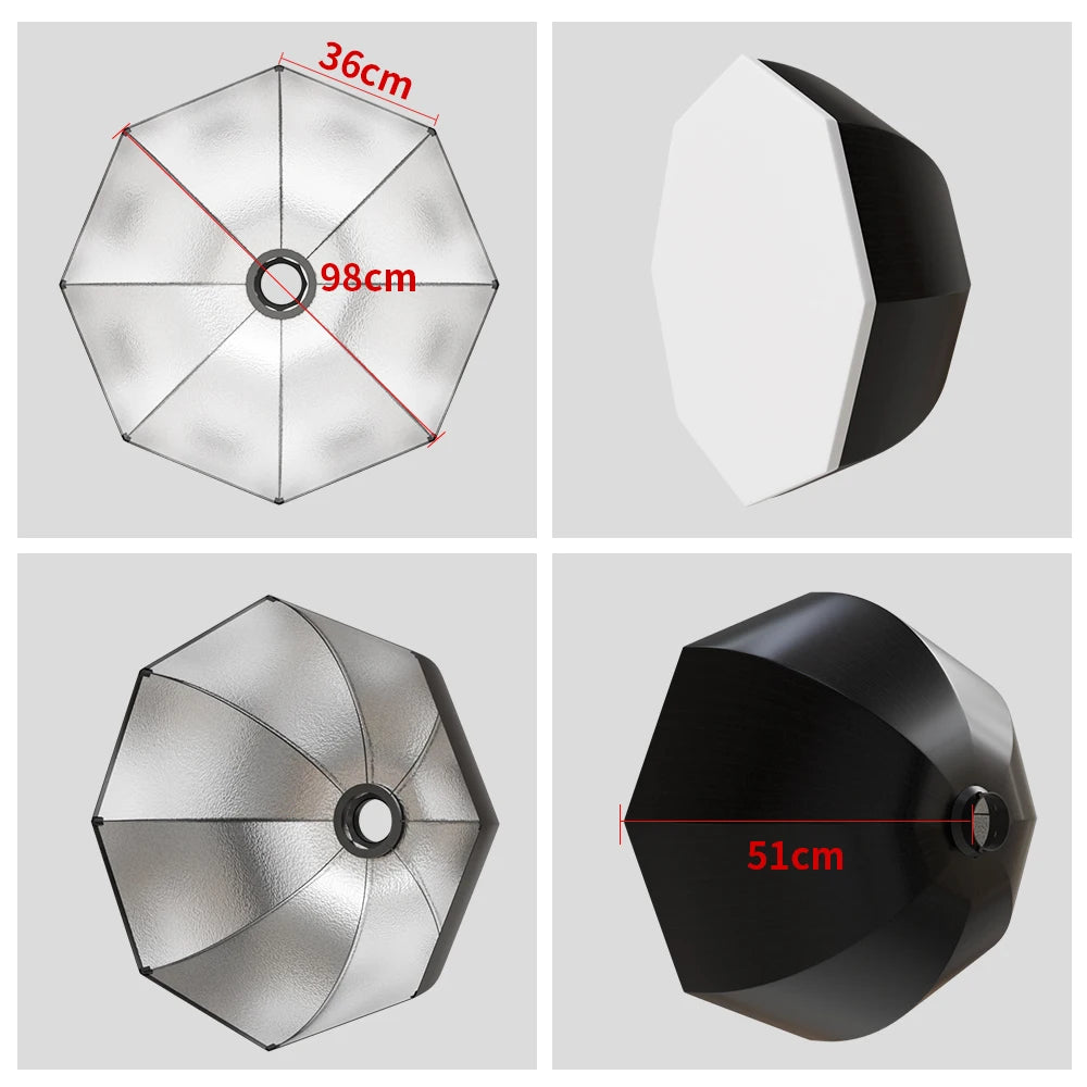 SH Bowens 135W Photography COB Video Light  Dimmable 3000-6500K For Softbox Lighting Portrait Flash Studio Video Live Streaming
