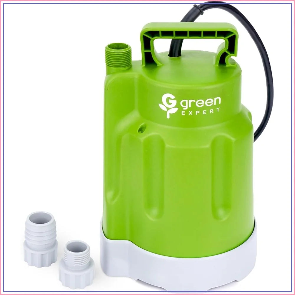 1/4HP Submersible Sump Pump 1800GPH, 28ft Max Head, Portable Utility Pump for Basement, Pool, Hot Tub & Garden Drainage