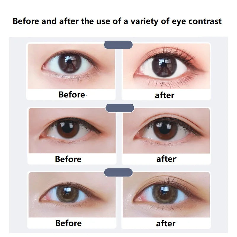 240PCS Eyelid Tape Double Glue Sticker Invisible Double Fold Eyelid Lace Paste Clear Beige Stripe Self-adhesive Eye Makeup Tool