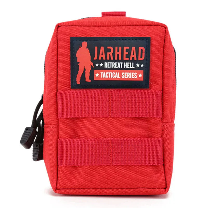Tactical MOLLE Pouch EDC Utility First Aid Kit Bag Outdoor Waist Pack Water Resistant Nylon Gear Organizer for Hiking Camping