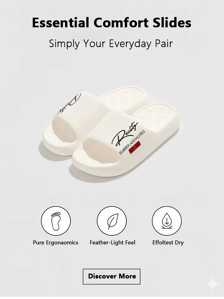 EVA Men's Home Slippers Summer Soft Lightweight Innovative Design Shoes for Indoor Outdoor Leisure Activities