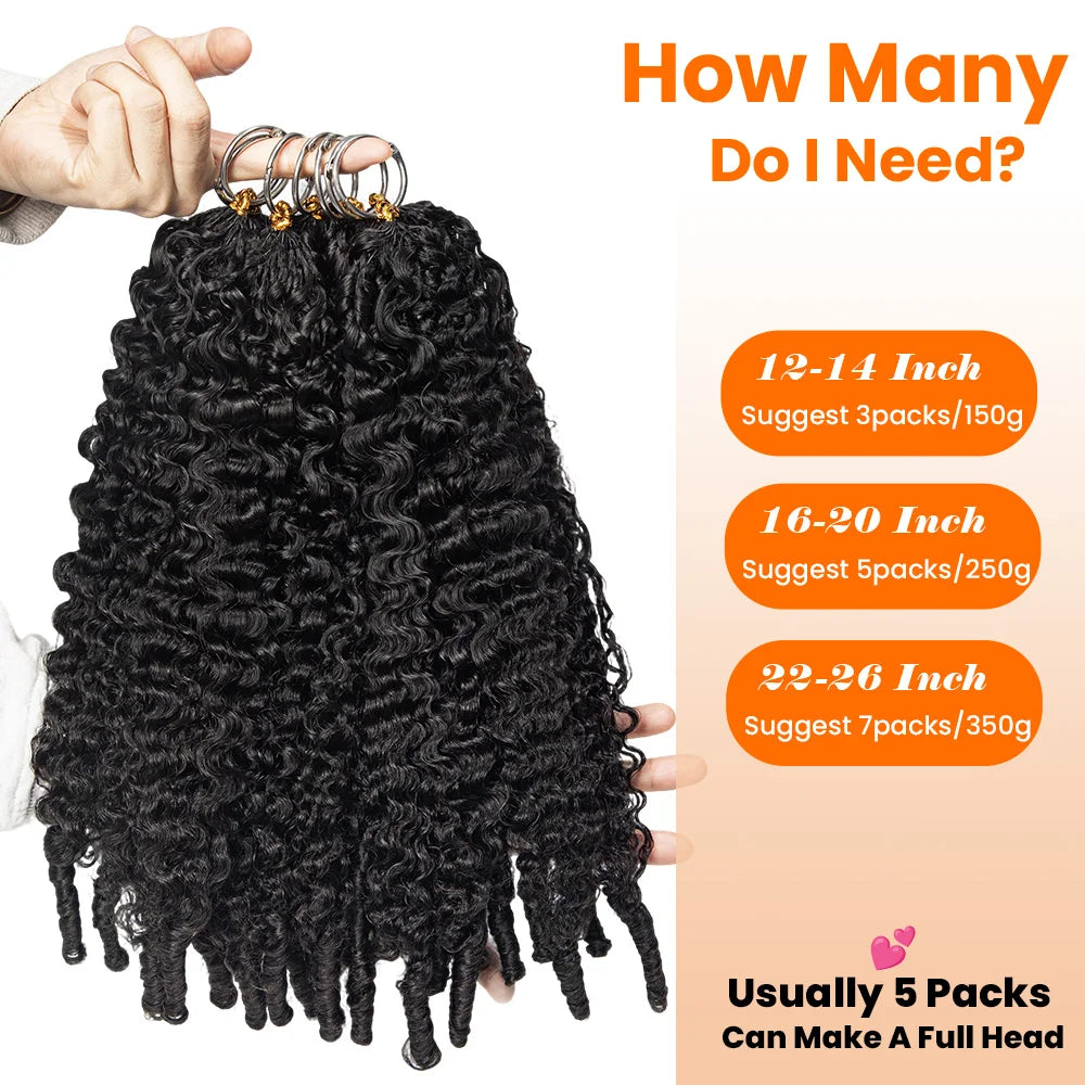 Miracle Knots Feather Crochet Human Hair Extension Burmese Curly With Coily End Invisible Miracle Knots Hair Bulk  Boho Braide