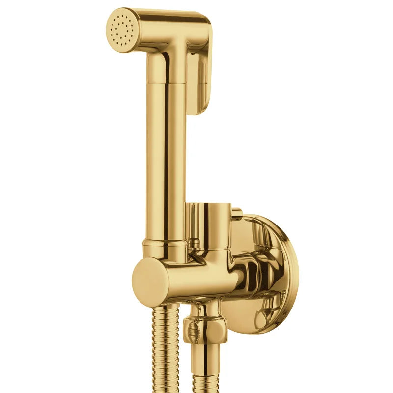 Brass Handheld Toilet Bidet Sprayer Set Accessories Black Bidet Faucet for Bathroom Sprayer Shower Head Self Cleaning White