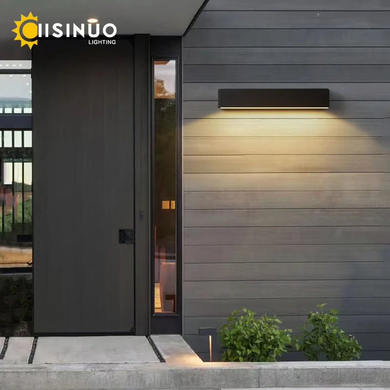 LED Outdoor Porch Wall Sconces Aluminum Exterior Wall Light Fixtures IP65 Waterproof Lamp for House Patio Doorway Garage Decorat
