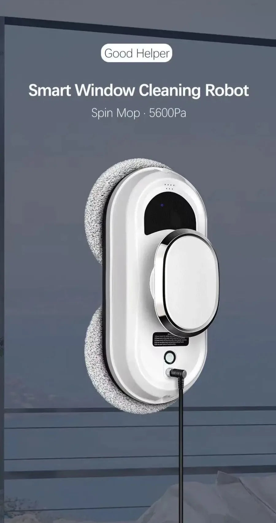 Window Robot Vacuum Cleaner Remote Control Electric Automatic Glass Cleaner Limpiacristales Home Window Mirror Washing Machine