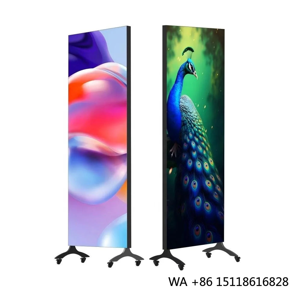 G-T5 Series Smart Poster LED Screen Double-Sided Indoor 750x2000mm High-End Movable Vertical Display P1.25/1.56/1.9/2.5/2.6/2.9