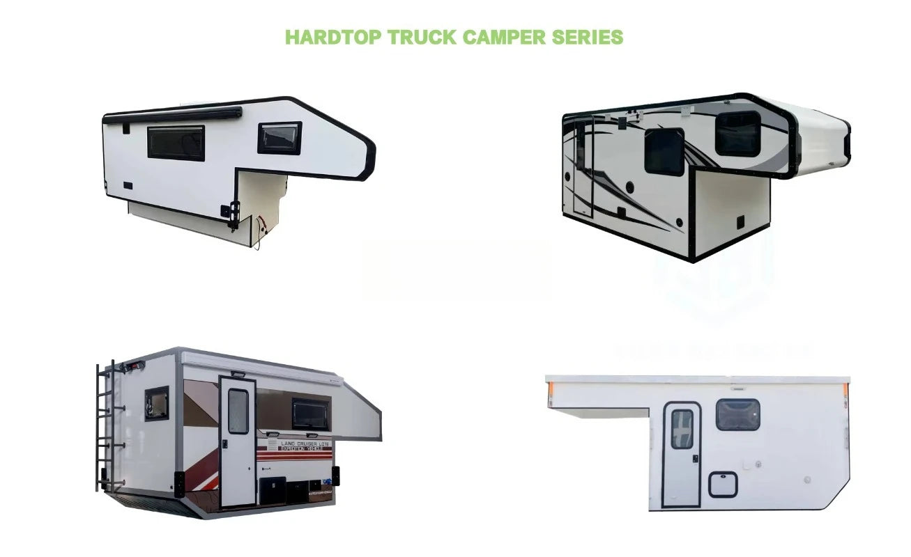 Stylish Comfort Pop Up Camper with Padded Mattresses and Privacy Screen Doors for Family Camping Custom