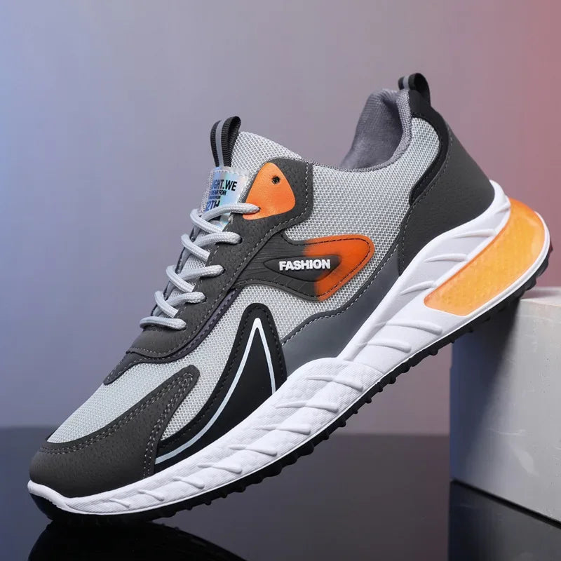 Men's Sneakers Fashion Breathable Vulcanized Shoes Casual Sports Shoes Men Trendy Lace-up Sneakers Zapatillas Hombre 2024