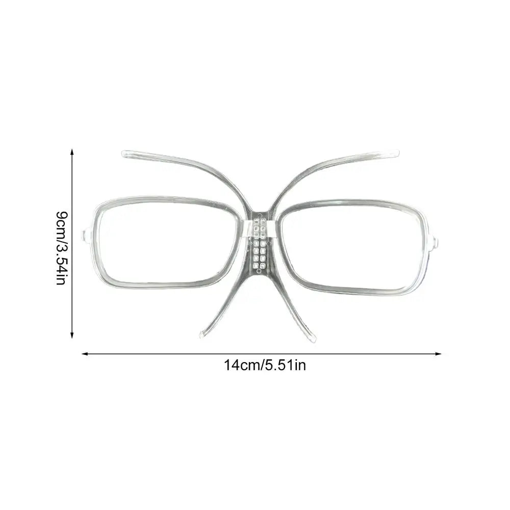 Ski Goggle Lens Insert Adjustable Optical Adapter Frame For Snowboard Goggles, Glasses Wearers, Secure Fit Over Eyeglasses