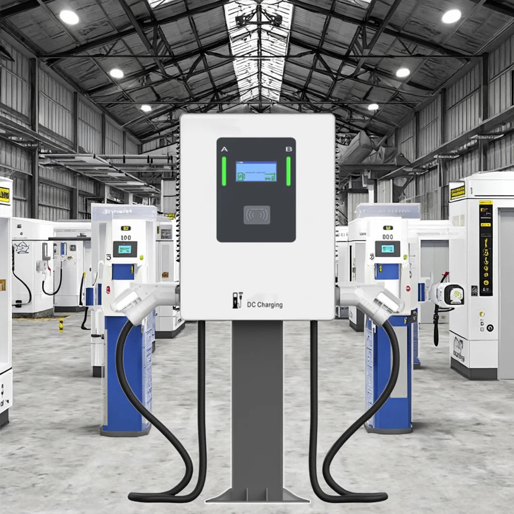 40KW DC Fast Charging Pile Electric Car DC EV Charger Station With Double  for Commercial and Industrial CCS2 With OCPP1.6J