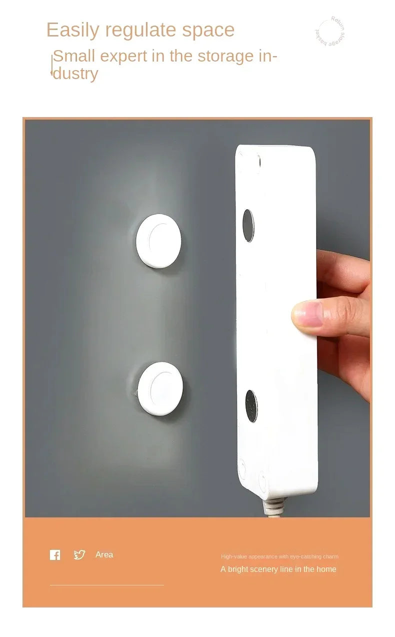 Magnetic Remote Control Holder Wall Mount Adhesive Remote Control Holder Strong Hold Tv Remote Holder for Home Office