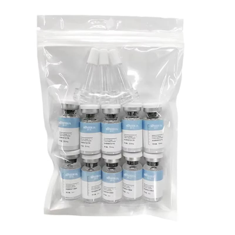 Facial Polypeptide Freeze-dried Powder Skin Booster 0.25mm Microneedle Serum Hydration Brightening Improve Elasticity Skin Care
