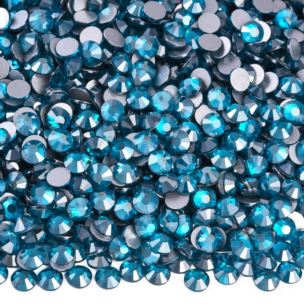 OLeeya SS6-SS30 Texture Blue Series Glitter Crystal Non Hotfix Rhinestones DIY Nails Strass Diamond For Dress Vestidos