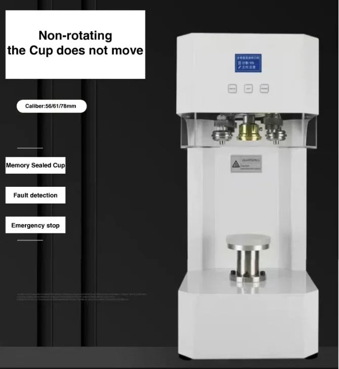 Automatic Intelligent Non Rotating Can Sealer Soda Tin Can Seamer Bubble Tea Aluminum Can Sealing Machine