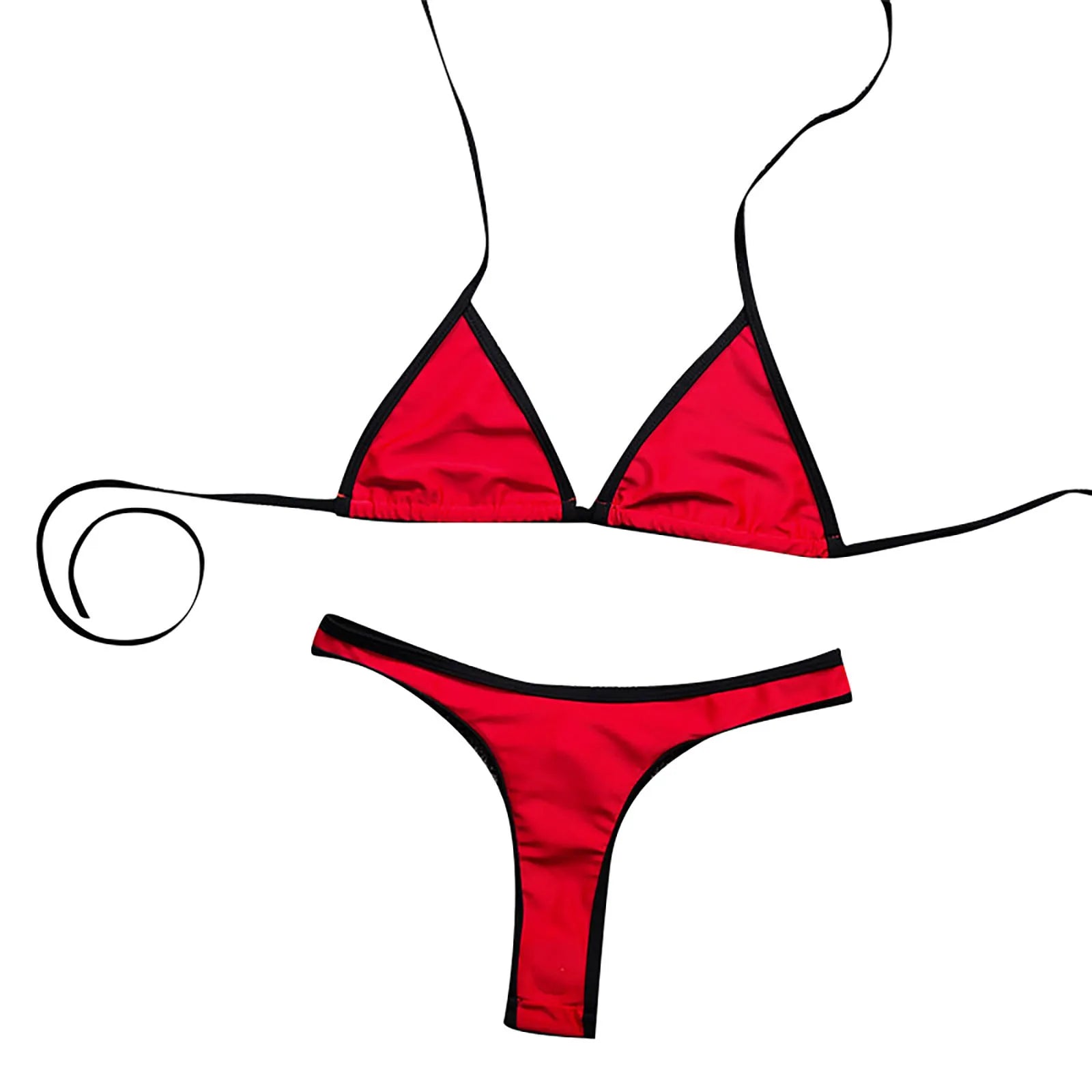 Sexy Micro Bikini Women Swimwear Thong Bikinis Sets Brazilian Halter Beach Wear Woman Bathing Suits maillot de bain femme
