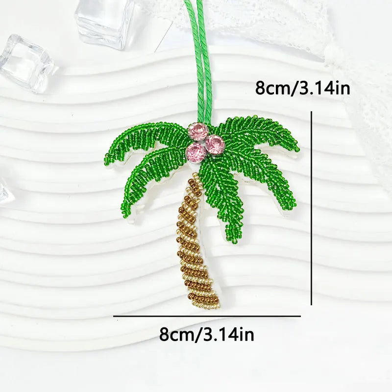 3D Handmade Rhinestone Beads Bag Charm, Crystal Lanyard Patches Keychains, Hanging Rope Patches, Backpack Pendants Decor